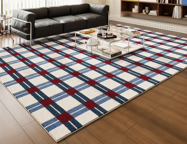 Contemporary Modern Rugs Next to Bed, Modern Carpets for Office, Abstract Modern Rugs, Geometric Modern Rugs under Dining Room Table-HomePaintingDecor