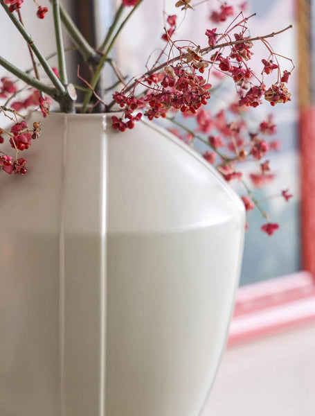 Centerpiece Ceramic Bouquet Vases, Porcelain Vases for Modern Home Decor, Large Contemporary Vases on Dining Table, Handmade Modern Flower Vase-HomePaintingDecor