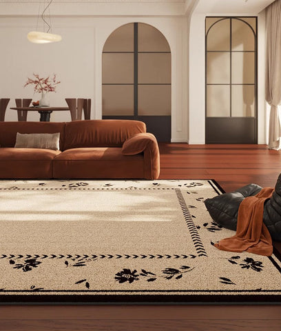 Unique Modern Rugs for Dining Room, Abstract Modern Rugs for Bedroom, Large Modern Rugs for Living Room, Contemporary Geometric Modern Rugs-HomePaintingDecor
