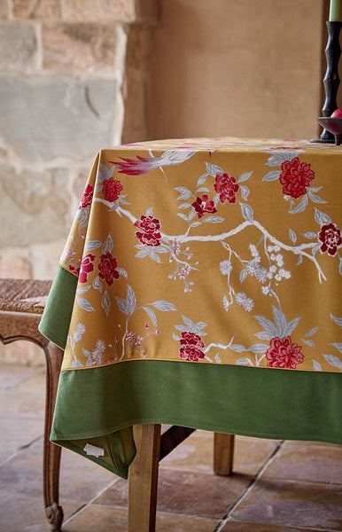 Farmhouse Table Cloth, Dining Room Flower Table Cloths, Large Square Tablecloth for Round Table, Extra Large Rectangular Table Covers for Kitchen-HomePaintingDecor