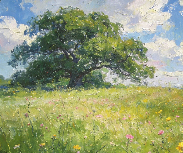 Hand Painted Canvas Art, The Wild in Full Bloom of Spring, Original Wall Paintings, Original Artwork Small Paintings, Small Landscape Paintings, On Canvas Small Paintings-HomePaintingDecor