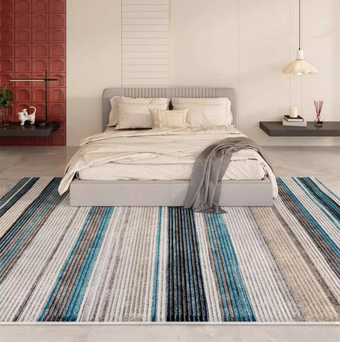 Unique Modern Rugs for Living Room, Abstract Contemporary Rugs for Bedroom, Modern Area Rugs under Sofa, Dining Room Floor Rugs, Modern Carpets for Office-HomePaintingDecor