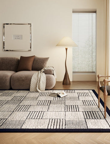 Living Room Contemporary Modern Rugs, Modern Rugs for Dining Room, Large Abstract Geometric Modern Rugs, Bedroom Modern Rugs-HomePaintingDecor