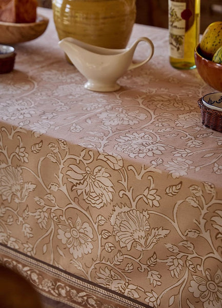 Farmhouse Table Cloth, Extra Large Rectangular Table Covers for Kitchen, Dining Room Flower Table Cloths, Square Tablecloth for Round Table-HomePaintingDecor