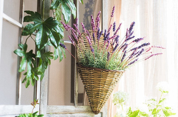 Lavender Flowers, Spring Artificial Floral for Dining Room, Bedroom Flower Arrangement Ideas, Simple Modern Floral Arrangement Ideas for Home Decoration-HomePaintingDecor