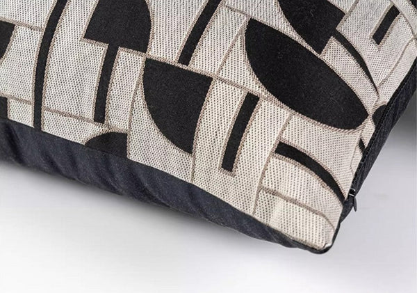 Geomeric Contemporary Pillows, Abstract Decorative Throw Pillows, Square Modern Throw Pillows for Couch, Large Simple Throw Pillow for Interior Design-HomePaintingDecor