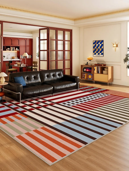 Unique Modern Rugs for Living Room, Contemporary Modern Rugs for Dining Room, Extra Large Modern Rugs for Bedroom-HomePaintingDecor