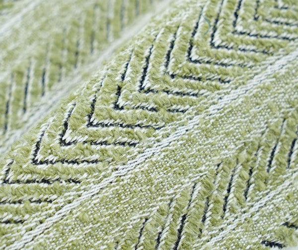 Morocco Green White Modern Sofa Pillows, Large Square Modern Throw Pillows for Couch, Large Decorative Throw Pillows, Simple Throw Pillow for Interior Design-HomePaintingDecor