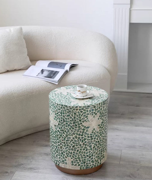 Modern Small Sofa Side Table, Unique Small End Table, Creative Coffee Table, Contemporary Round Side Table, Portable Casual Side Table-HomePaintingDecor