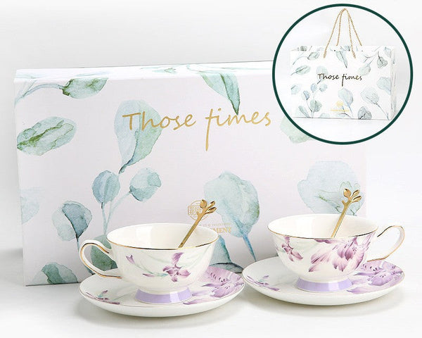 Elegant Coffee Cup, Porcelain Coffee Cup, Ceramic Tea Cup Set, Luxury Tea Cup with Saucer, Porcelain Tea cups, British Tea Cup Set, Afternoon Tea Cup with Saucer Set-HomePaintingDecor