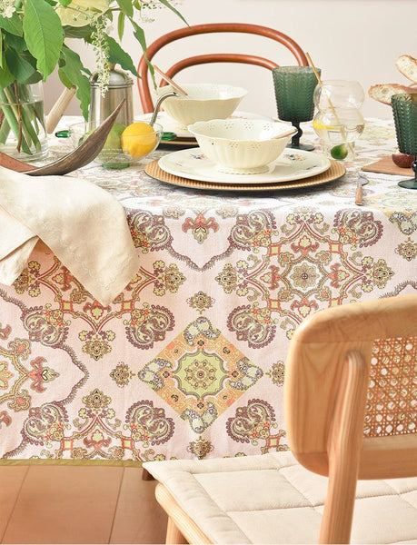 Large Rectangle Tablecloth for Dining Room Table, Rectangular Table Covers for Kitchen, Square Tablecloth for Coffee Table, Farmhouse Table Cloth, Wedding Tablecloth-HomePaintingDecor