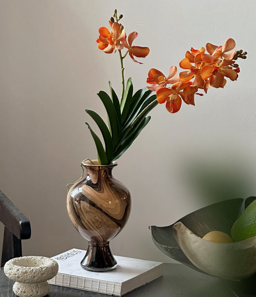 Modern Vases for Flowers, Unique Handmade Glass Bud Vases, Vintage Glass Flower Vases, Flower Vases on Table-HomePaintingDecor