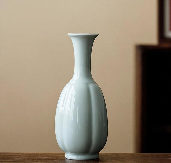 Ceramic Bud Vases, Handmade Water Holding Flower Vase, Small Flower Vases on Table, Rustic Porcelain Flower Vases-HomePaintingDecor