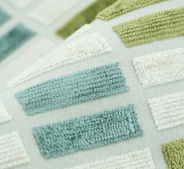 Modern Throw Pillows, Green Modern Sofa Pillows, Large Square Pillows, Decorative Pillows for Couch, Decorative Throw Pillows for Living Room Couch-HomePaintingDecor