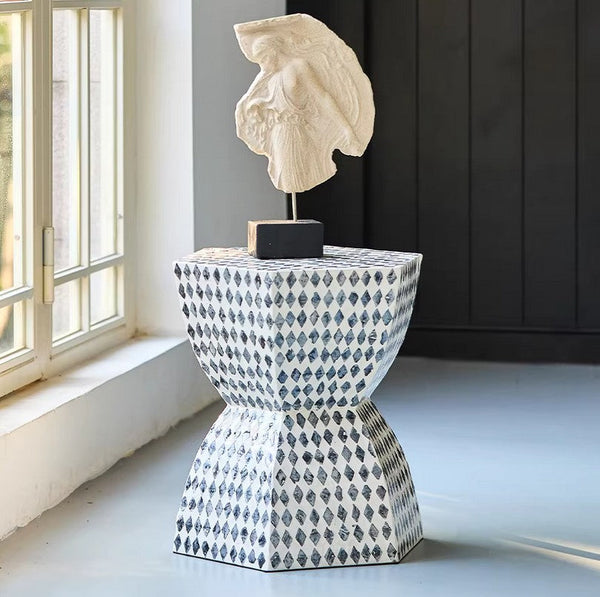 Small End Table, Modern Side Table, Bedside Small Side Table, Contemporary Bedside Table, Shell Small Sofa Side Table, Portable Casual Side Table, Creative Coffee Table, Contemporary Side Table-HomePaintingDecor