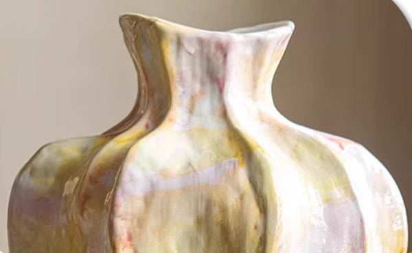 Handmade Modern Flower Vase, Centerpiece Ceramic Bouquet Vases, Large Contemporary Vases on Dining Table, Porcelain Vases for Modern Home Decor-HomePaintingDecor