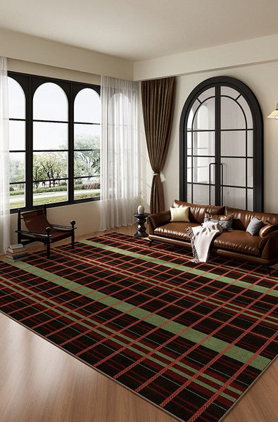 Mid Century Modern Rugs, Contemporary Modern Rugs for Living Room, Colorful Absract Rugs for Bedroom, Minimalist Geometric Rugs for Living Room-HomePaintingDecor