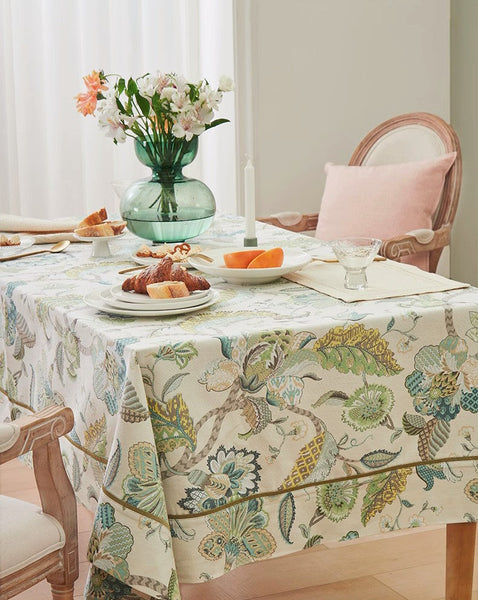 Rustic Table Covers for Kitchen, Large Rectangle Tablecloth for Dining Room Table, Country Farmhouse Tablecloth, Square Tablecloth for Round Table-HomePaintingDecor