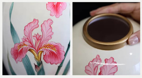 Large Flower Vases on Dining Table, Porcelain Flower Vases, Centerpiece Ceramic Bouquet Vases, Handmade Modern Flower Vase-HomePaintingDecor