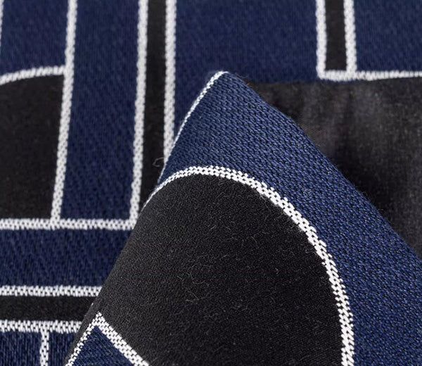 Abstract Decorative Throw Pillows, Geometric Contemporary Pillows, Blue Square Modern Throw Pillows for Couch, Large Simple Throw Pillow for Interior Design-HomePaintingDecor