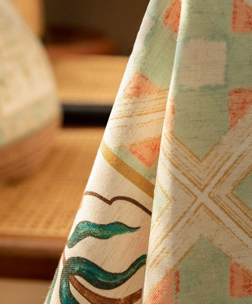 Rectangle Tablecloth for Dining Room Table, British Mid Century Fiberflax Tablecloth, Square Tablecloth for Coffee Table, Farmhouse Table Cloth, Wedding Tablecloth, Waterproof Tablecloth-HomePaintingDecor