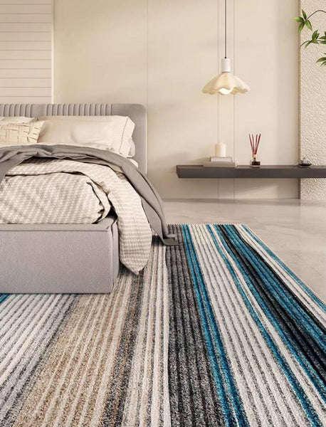 Abstract Contemporary Rugs for Bedroom, Modern Rugs for Living Room, Modern Area Rugs under Sofa, Dining Room Floor Rugs, Modern Carpets for Office-HomePaintingDecor