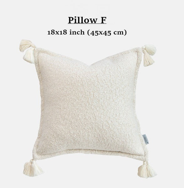 Modern Decorative Cushion Covers, Unique Decorative Pillow Arrangement Ideas for Couch, Decorative Pillows for Living Room, Large Decorative Pillows for Interior Design-HomePaintingDecor