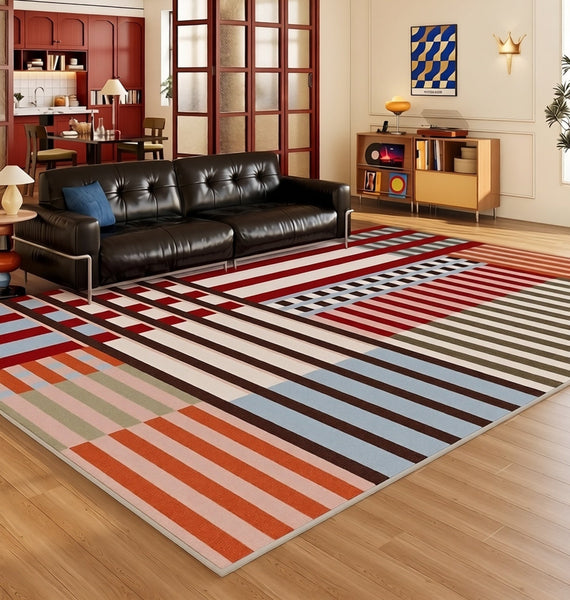 Unique Modern Rugs for Living Room, Contemporary Modern Rugs for Dining Room, Extra Large Modern Rugs for Bedroom-HomePaintingDecor
