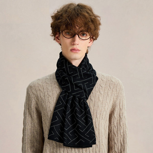 Unique Gifts for Men, Business Casual Scarf for Men, Long Wool Man Scarf, Men's Wool Scarf Winter, Formal Men Scarf Styles, Men's Winter Scarves, Fashion Men Scarf