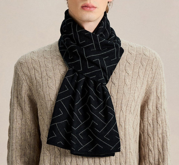 Unique Gifts for Men, Business Casual Scarf for Men, Long Wool Man Scarf, Men's Wool Scarf Winter, Formal Men Scarf Styles, Men's Winter Scarves, Fashion Men Scarf