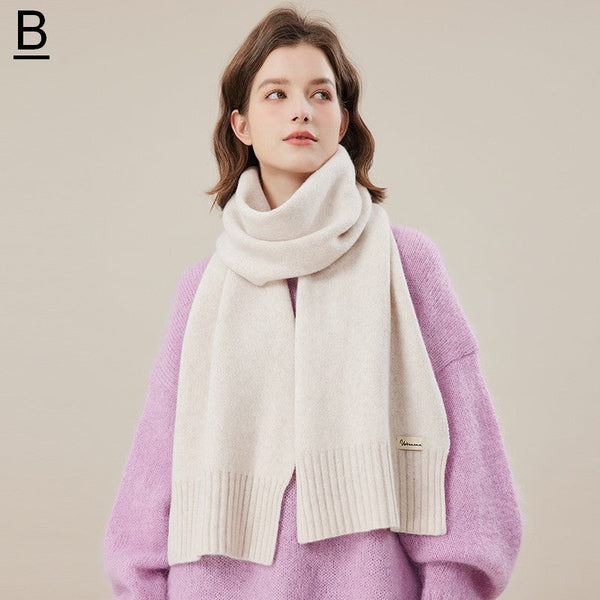 Wool Scarf for Women, Casual Scarf for Women, Fashion Designer Scarf, Cold Weather Scarf, Modern Winter Scarf, Soft Cashmere Scarf for Women-HomePaintingDecor