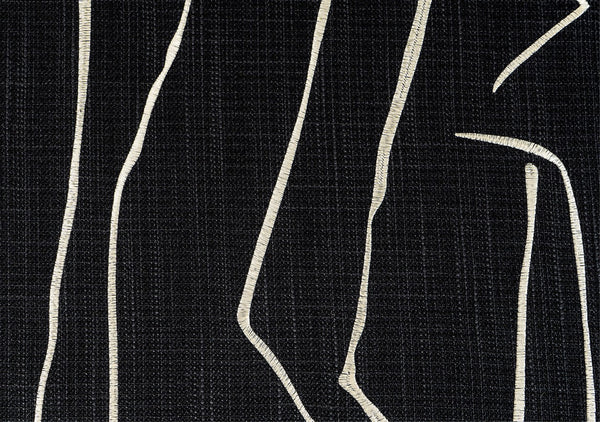 Geometric Square Modern Throw Pillows for Couch, Abstract Black Decorative Throw Pillows, Large Contemporary Throw Pillow for Interior Design-HomePaintingDecor