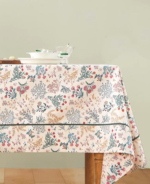 Large Rectangle Tablecloth for Dining Room Table, Rustic Table Covers for Kitchen, Country Farmhouse Tablecloth, Square Tablecloth for Round Table-HomePaintingDecor