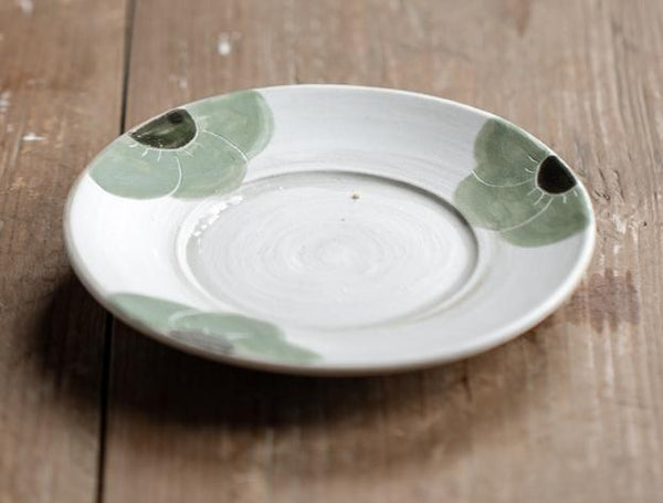 Cappuccino Coffee Cup, Spring Flower Coffee Cup, Rustic Tea Cup, Pottery Coffee Cups, Coffee Cup and Saucer Set-HomePaintingDecor