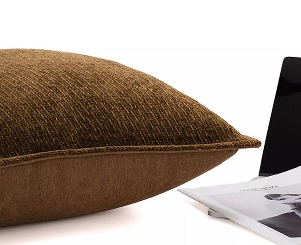 Large Brown Modern Throw Pillows for Couch, Contemporary Modern Sofa Pillows for Bedroom, Simple Decorative Throw Pillows, Large Throw Pillow for Interior Design-HomePaintingDecor