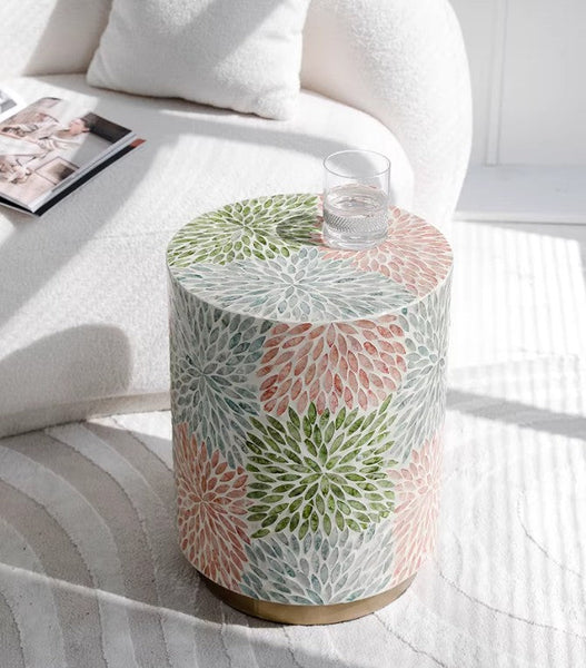 Unique Small End Table, Contemporary Small Sofa Side Table, Portable Casual Side Table, Creative Coffee Table, Shell Small Side Table-HomePaintingDecor