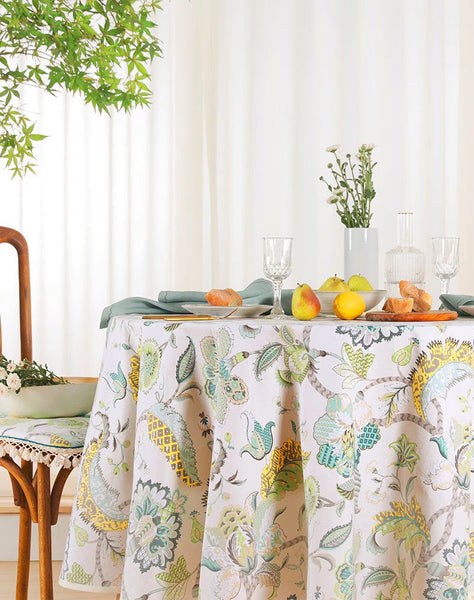 Rustic Table Covers for Kitchen, Large Rectangle Tablecloth for Dining Room Table, Country Farmhouse Tablecloth, Square Tablecloth for Round Table-HomePaintingDecor