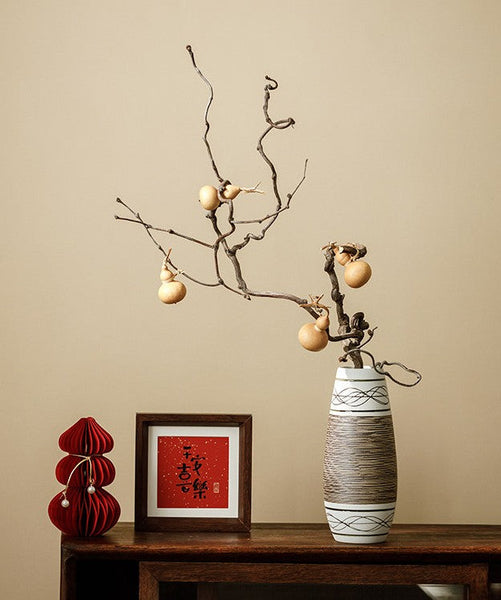 Centerpiece on Dining Table, Handmade Pottery Flower Vases Urn, Large Flower Vase on Table, Modern Bouquet Flower Vases, Water Holding Flower Vases-HomePaintingDecor