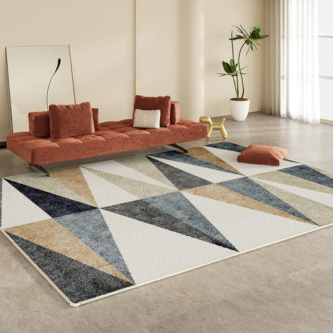 Large Modern Rugs for Bedroom, Modern Rugs for Dining Room, Simple Large Modern Rugs for Living Room, Abstract Geometric Modern Rugs-HomePaintingDecor