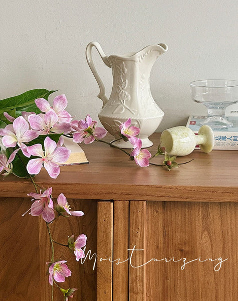 Small Flower Vases on Table, Rustic Porcelain Flower Vases, Ceramic Bud Vases, Handmade Water Holding Flower Vases-HomePaintingDecor