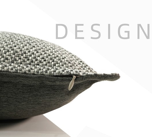 Simple Decorative Throw Pillows, Large Throw Pillow for Interior Design, Large Gray Square Modern Throw Pillows for Couch, Contemporary Modern Sofa Pillows-HomePaintingDecor