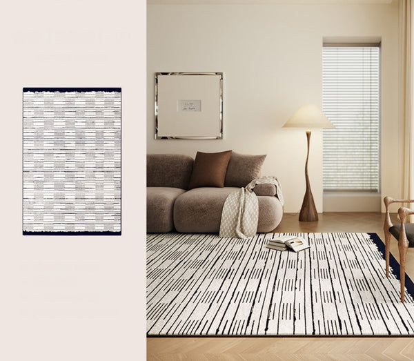 Simple Modern Rugs for Dining Room, Bedroom Modern Rugs, Living Room Contemporary Modern Rugs, Large Abstract Geometric Modern Rugs-HomePaintingDecor