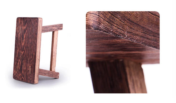 Shoe-changing Stool, Solid Wood low Stool, Wenge Wood Stool, Children's Wooden Stool, Sofa Stool, Dining Table Stool-HomePaintingDecor