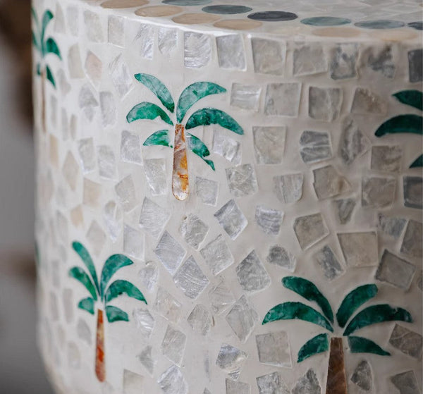 Contemporary Bedside Table, Bedside Small Side Table, Creative Coffee Table, Elegant Small End Table, Modern Side Table, Contemporary Side Table, Portable Casual Side Table, Shell Small Sofa Side Table-HomePaintingDecor