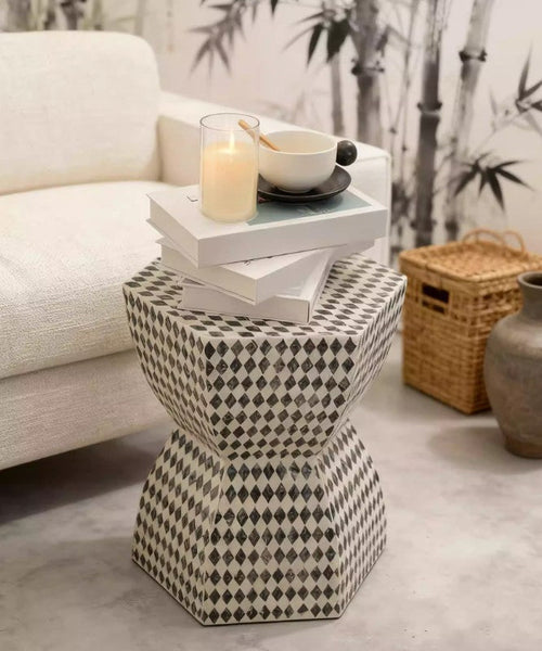 Modern Side Table, Bedside Small Side Table, Contemporary Bedside Table, Small End Table, Shell Small Sofa Side Table, Portable Casual Side Table, Creative Coffee Table, Contemporary Side Table-HomePaintingDecor