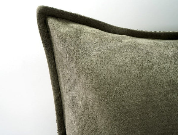 Large Green Square Modern Throw Pillows for Couch, Large Throw Pillow for Interior Design, Contemporary Modern Sofa Pillows, Simple Decorative Throw Pillows-HomePaintingDecor