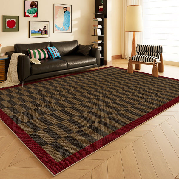 Geometric Contemporary Area Rugs, Modern Living Room Rug Ideas, Mid Century Modern Rugs, Colorful Modern Rugs for Dining Room-HomePaintingDecor