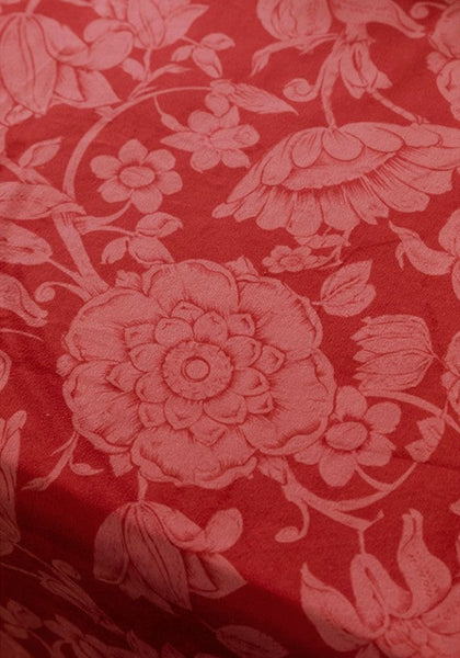 Christmas Table Cloth, Wedding Tablecloth, Red Flower Pattern Tablecloth for Home Decoration, Rectangle Tablecloth for Dining Room Table, Square Tablecloth-HomePaintingDecor