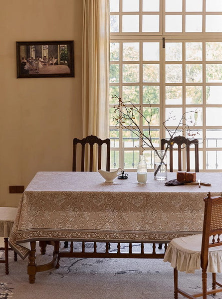 Farmhouse Table Cloth, Extra Large Rectangular Table Covers for Kitchen, Dining Room Flower Table Cloths, Square Tablecloth for Round Table-HomePaintingDecor