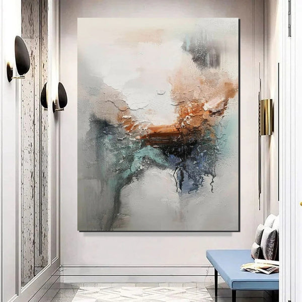 Large Canvas Painting, Acrylic Painting for Dining Room, Living Room Wall Painting, Contemporary Wall Painting, Modern Artwork-HomePaintingDecor